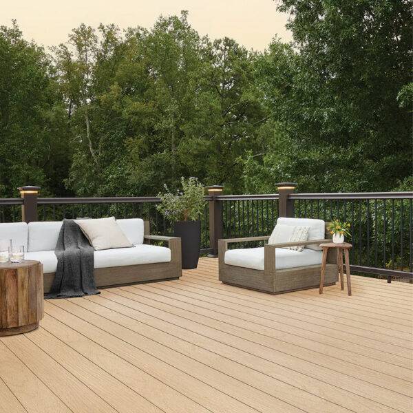 Close-up View of TimberTech AZEK Toasted Wheat PVC Decking